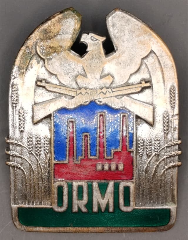 Odznaka ORMO - duża awers