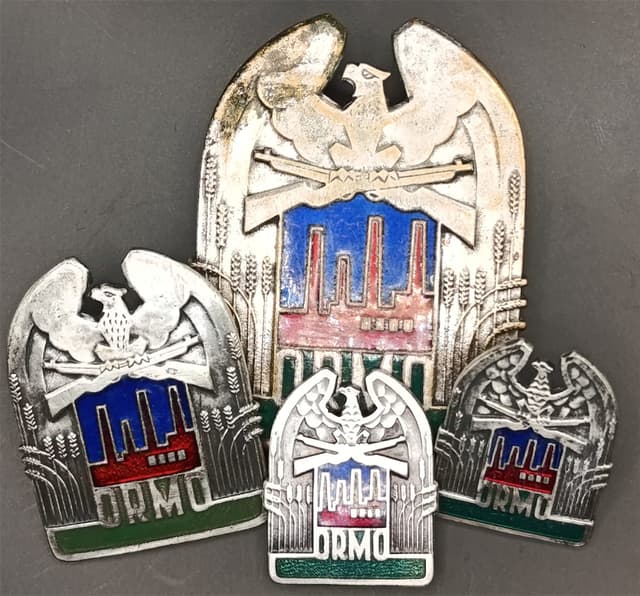 Różne rozmiary odznaki ORMO